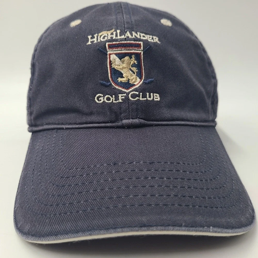 Highlander‎ Golf Club Hat Adjustable Blue Page & Tuttle Course Wenatchee WA Men